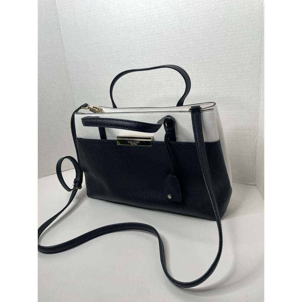 Kate Spade Zuri Handbag Black White - Picture 3 of 10